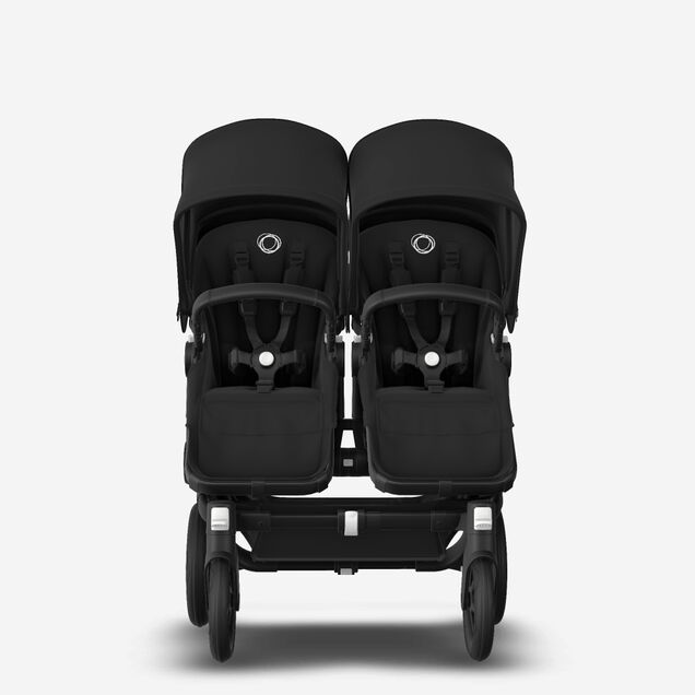 Bugaboo Donkey 3 twin black sun canopy, black seat, black chassis - Main Image Slide 2 of 5
