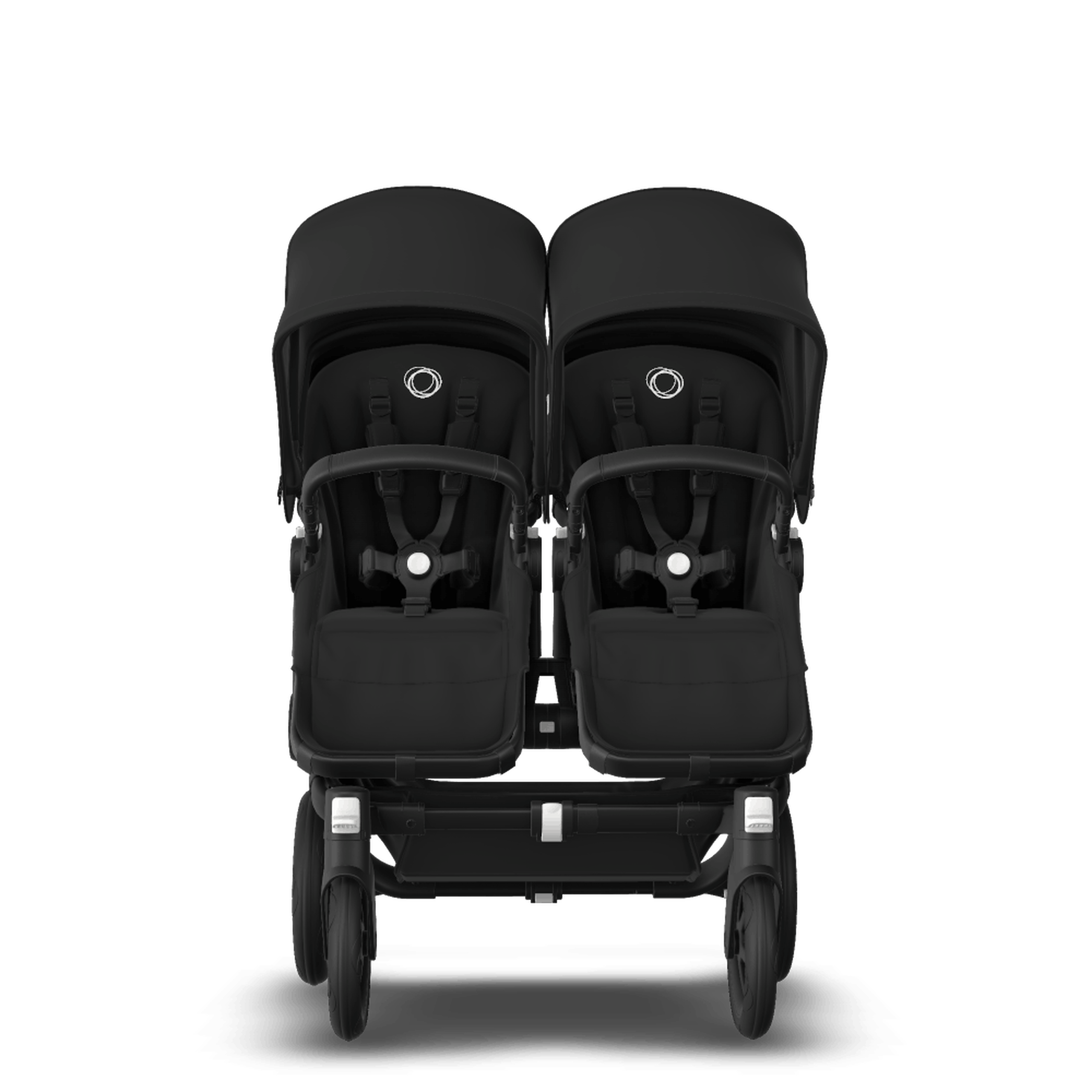 Bugaboo Donkey 3 twin black sun canopy, black seat, black chassis - Thumbnail Slide 2 of 5