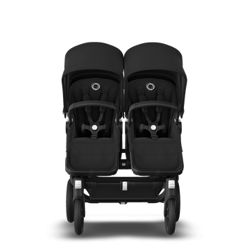 Bugaboo Donkey 3 twin black sun canopy, black seat, black chassis