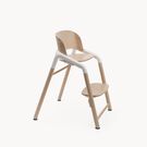 Bugaboo Giraffe chair in neutral wood/white.