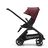 Bugaboo Dragonfly 2-in-1 stroller black base, midnight black fabrics, dark cherry red sun canopy - Thumbnail Slide 2 of 16