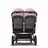 Bugaboo Donkey 3 Twin seat and carrycot pushchair soft pink sun canopy, grey melange fabrics, black base - Thumbnail Slide 7 of 9