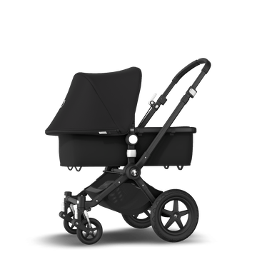 Bugaboo Cameleon 3 Plus seat and bassinet stroller black sun canopy, black fabrics, black base