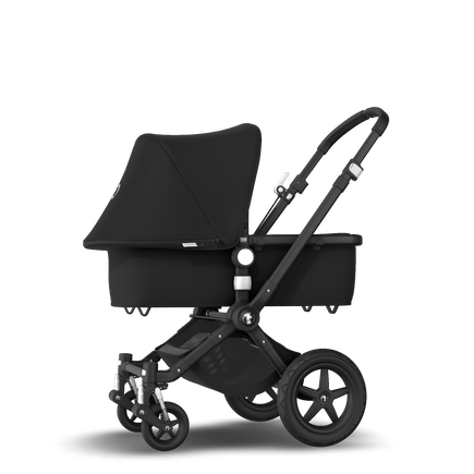 Bugaboo Cameleon 3 Plus seat and carrycot pushchair black sun canopy, black fabrics, black base