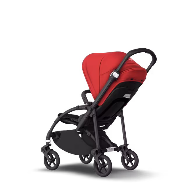 Bugaboo Bee 6 seat stroller red sun canopy, black fabrics, black base - Main Image Slide 2 of 2