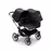 Bugaboo Donkey 5 Duo double stroller aluminium base, midnight black fabrics, midnight black sun canopy - Thumbnail Slide 2 of 9