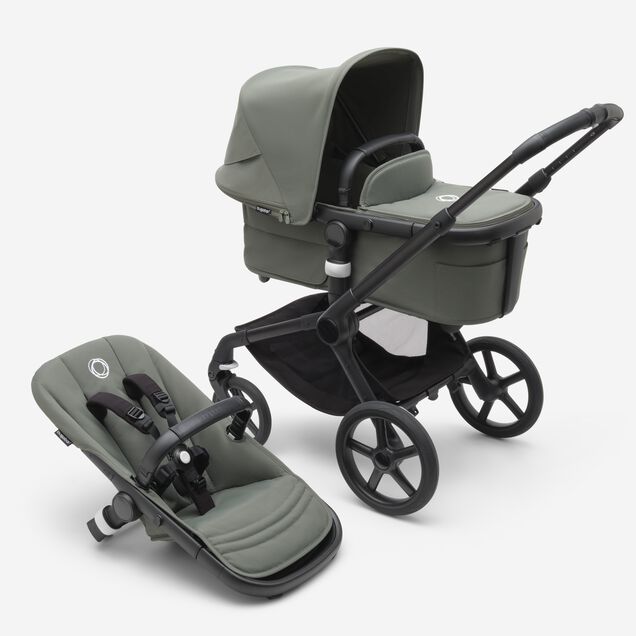 Refurbished Bugaboo Fox 5 complete US BLACK/FOREST GREEN-FOREST GREEN - Main Image Slide 1 of 12