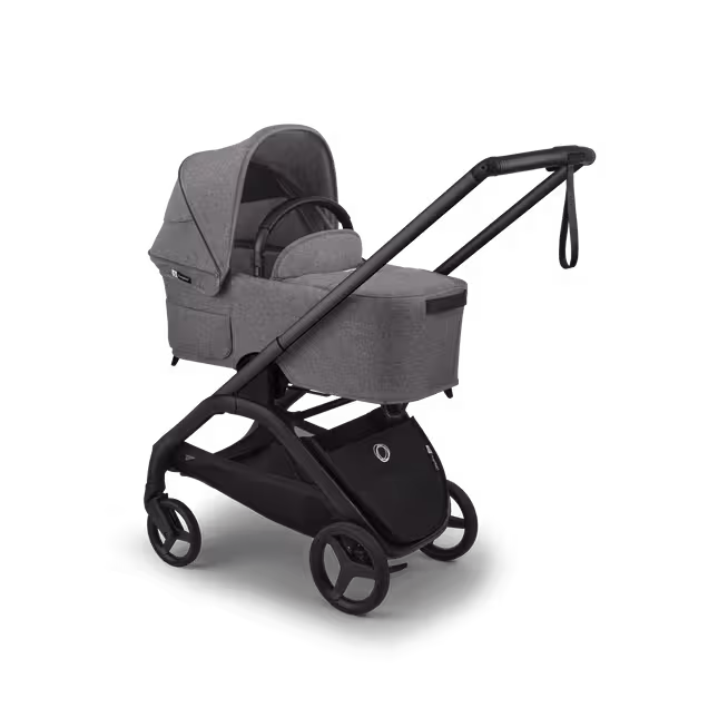 Bugaboo Dragonfly Plus 2-in-1 stroller black base, grey melange fabrics, grey melange sun canopy - Main Image Slide 2 of 11
