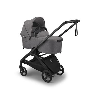 Bugaboo Dragonfly Plus 2-in-1 stroller black base, grey melange fabrics, grey melange sun canopy - view 2