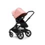 Bugaboo Fox 3 bassinet and seat stroller black base, midnight black fabrics, morning pink sun canopy - Thumbnail Slide 7 of 7