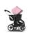 Bugaboo Donkey 3 Mono seat and bassinet stroller soft pink sun canopy, black fabrics, aluminium base - Thumbnail Slide 8 of 10