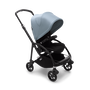 Bugaboo Bee 6 seat stroller vapor blue sun canopy, black fabrics, black chassis - Thumbnail Slide 1 of 5
