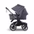 Bugaboo Donkey 5 Duo double stroller graphite base, stormy blue fabrics, stormy blue sun canopy - Thumbnail Slide 2 of 11