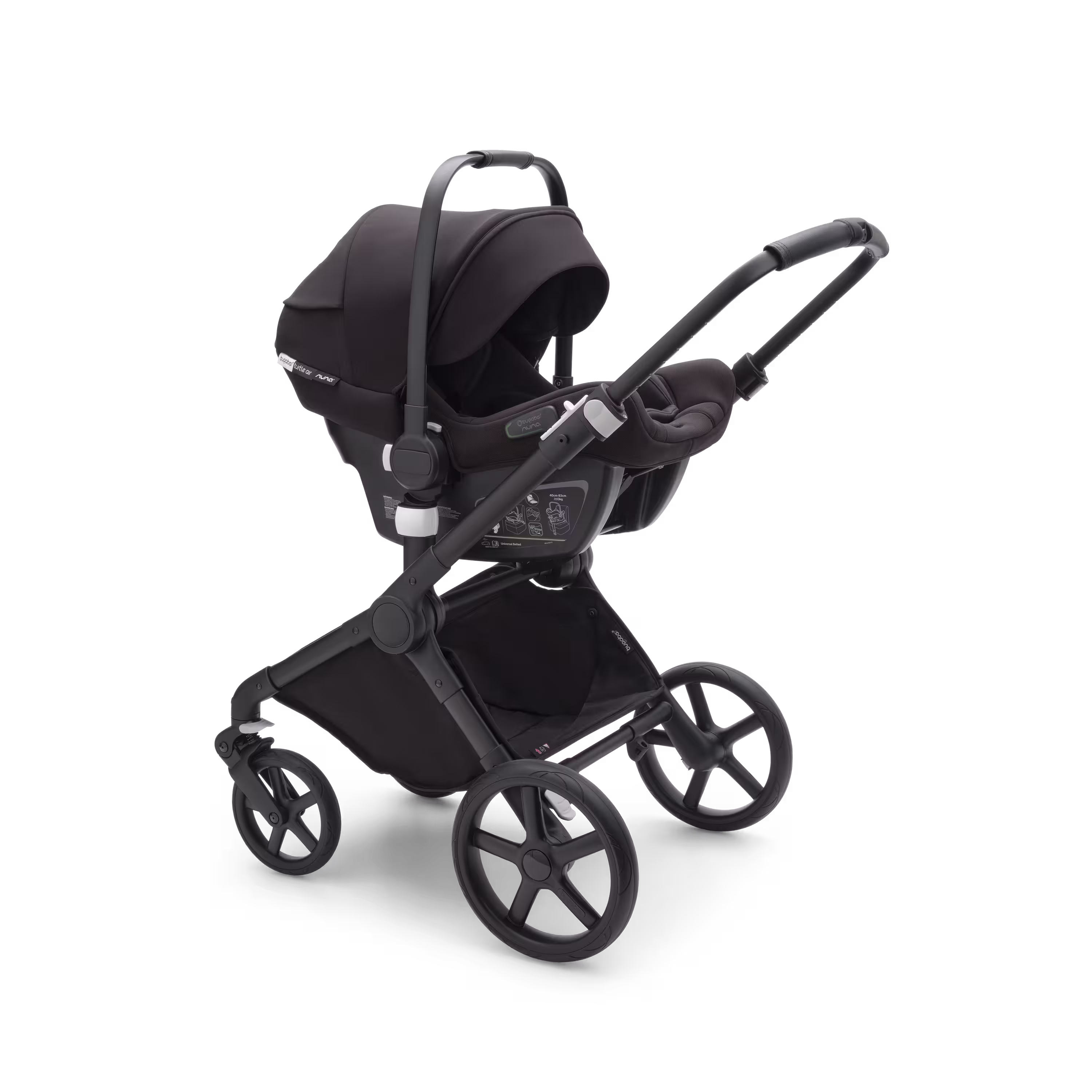 Bugaboo Fox Cub 2-in-1 stroller black base, desert beige fabrics, desert beige sun canopy - Main Modal Image Slide 11 of 12