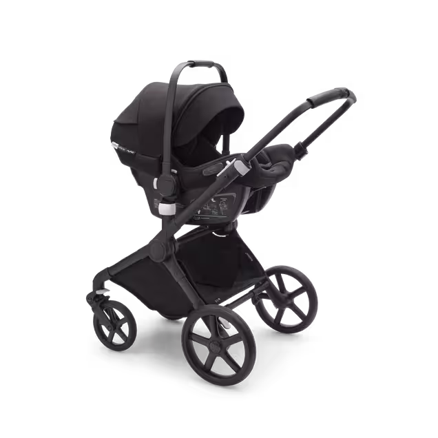 Bugaboo Fox Cub 2-in-1 stroller black base, desert beige fabrics, desert beige sun canopy - Main Image Slide 11 of 12