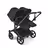 Bugaboo Donkey 6 twin pushchair black base, heritage black fabrics, heritage black sun canopy - Thumbnail Slide 2 of 9