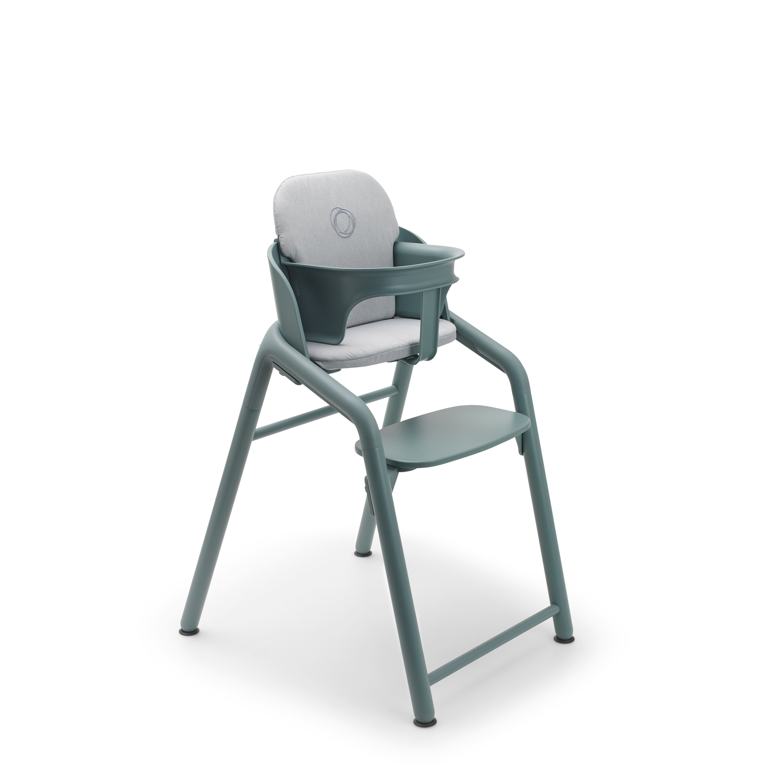 Bugaboo Giraffe chair and baby set in blue, with baby pillow set in light blue. - Thumbnail Slide 2 of 4