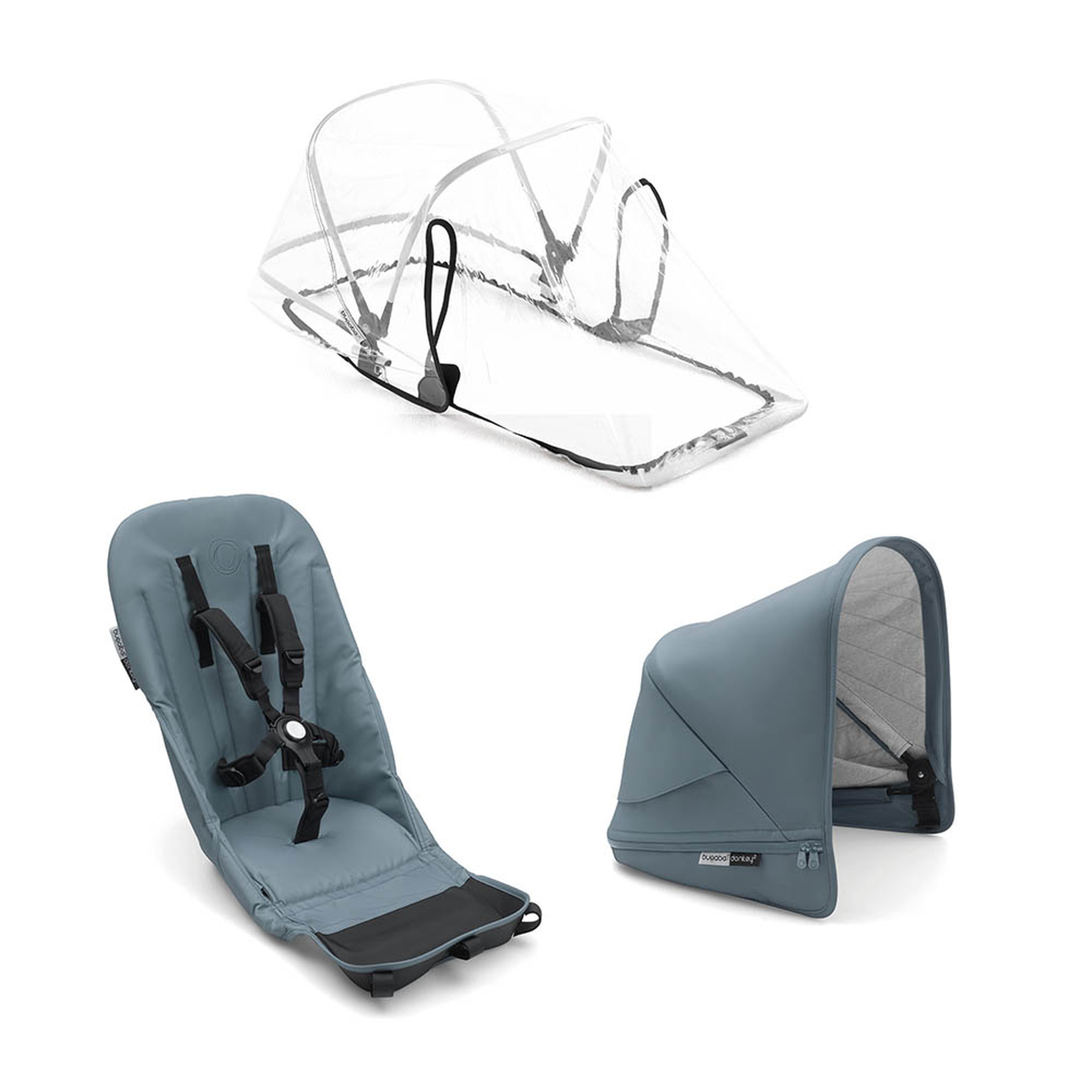 Bugaboo Donkey2 duo fabric set complete TRACK - Thumbnail Slide 1 of 1