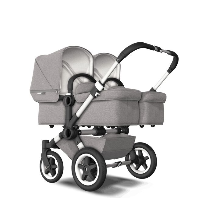 US - D2T stroller bundle aluminum, mineral light grey - Main Image Slide 1 of 2