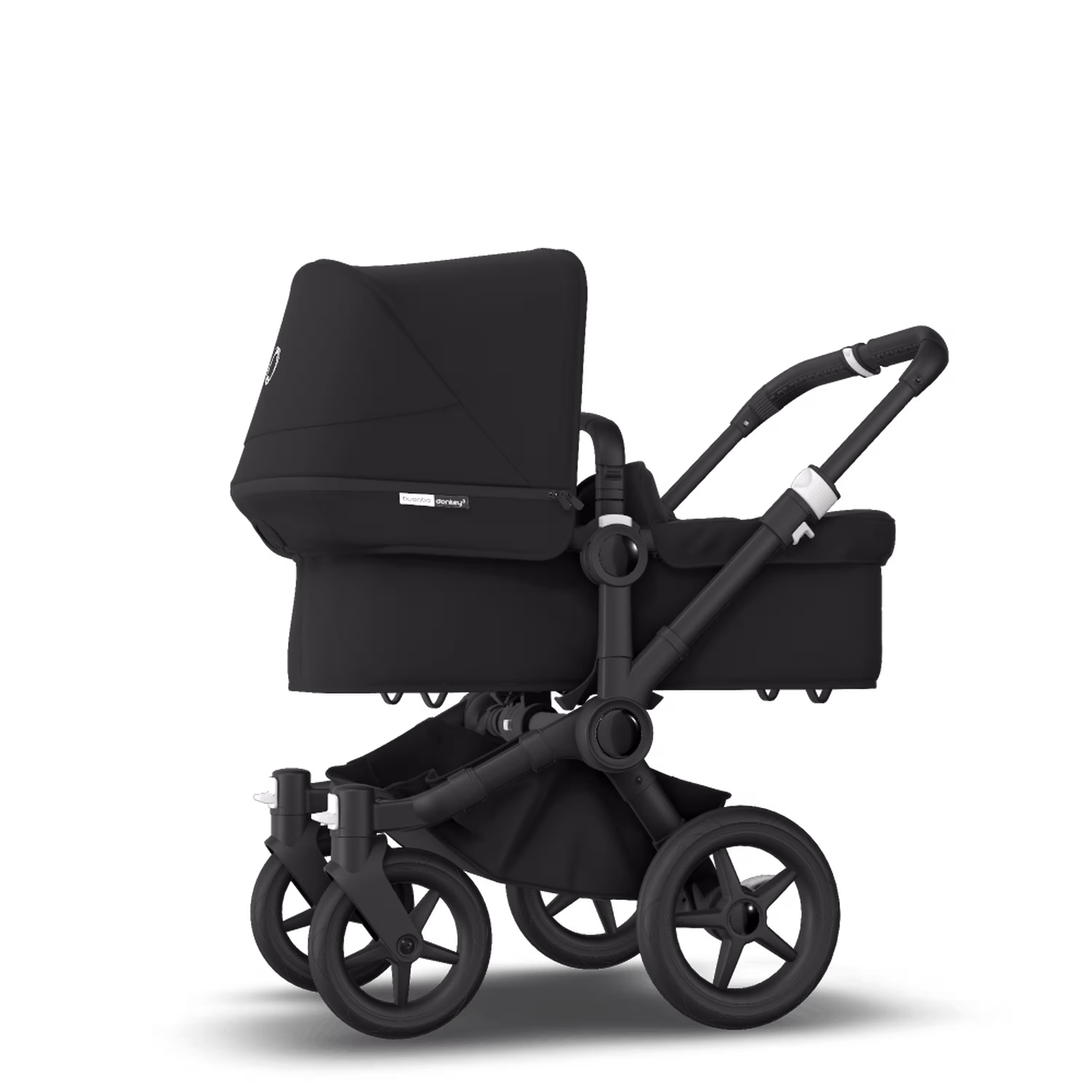 Bugaboo Donkey 3 Mono travel system black sun canopy, black fabrics, black base - Main Modal Image Slide 4 of 16