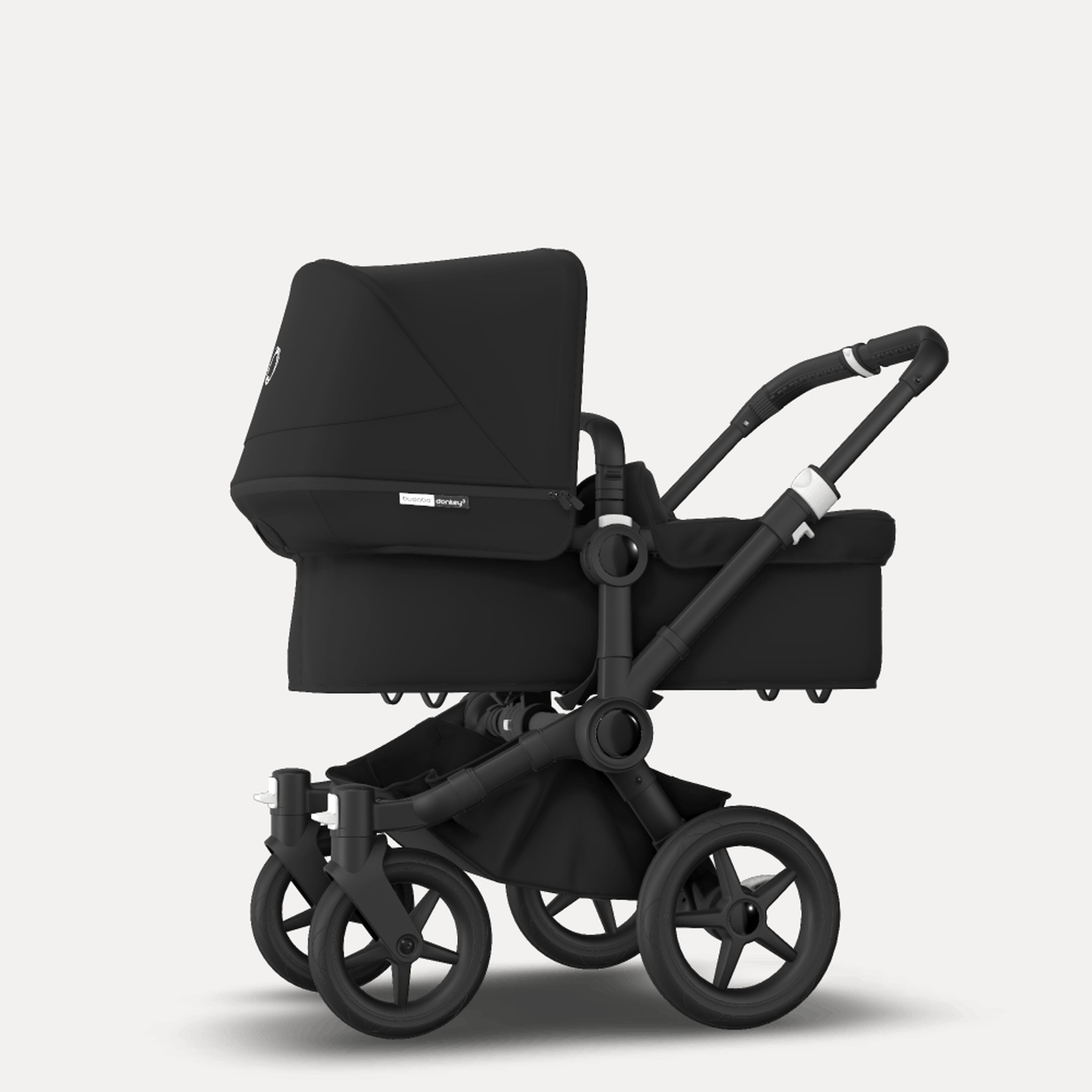 Bugaboo Donkey 3 Mono travel system black sun canopy, black fabrics, black base - Main Modal Image Slide 4 of 16