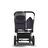 Bugaboo Donkey 5 Mono 2-in-1 stroller graphite base, classic collection dark navy fabrics, classic collection dark navy sun canopy - Thumbnail Slide 3 of 11