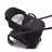 Bugaboo Dragonfly bassinet and seat stroller black base, midnight black fabrics, misty white sun canopy - Thumbnail Slide 11 of 15