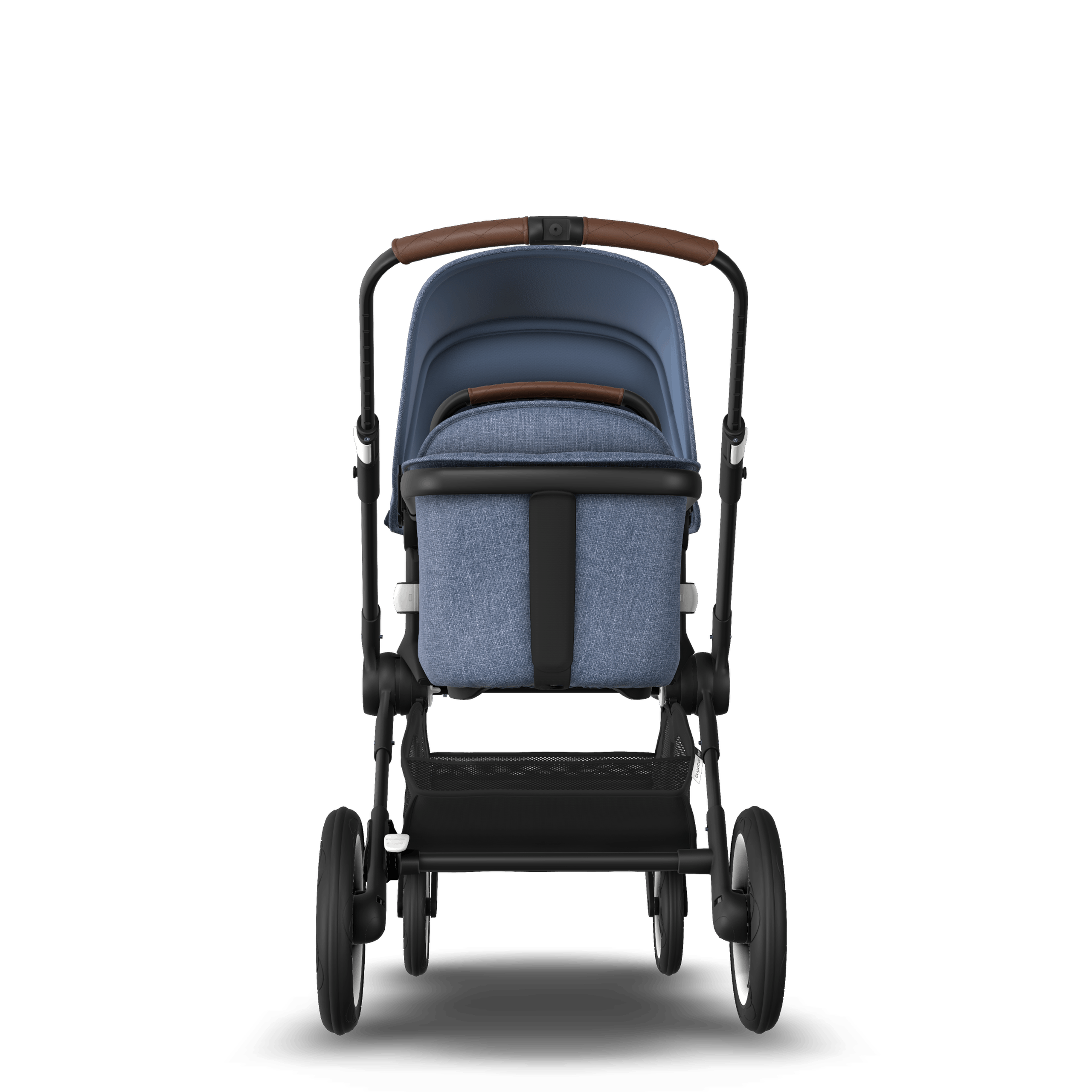 ASIA - Bugaboo Fox stroller bundle Black blue melange - Thumbnail Slide 3 of 6