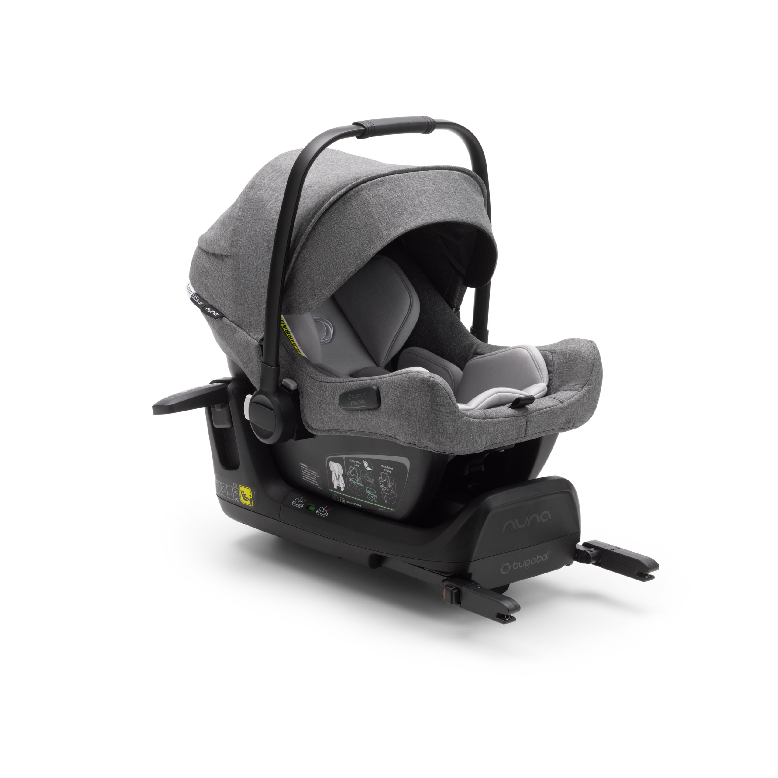 Bugaboo Turtle air by Nuna car seat UK GREY with Isofix wingbase - Thumbnail Slide 2 of 9