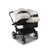 Bugaboo Donkey 5 Duo double stroller graphite base, midnight black fabrics, misty white sun canopy - Thumbnail Slide 4 of 11