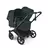 Bugaboo Donkey 6 double stroller black base, fern green fabrics, fern green sun canopy - Thumbnail Slide 2 of 9
