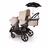 Bugaboo Kangaroo Double bassinet and seat pram black base, midnight black fabrics, midnight black sun canopy - Thumbnail Slide 17 of 18