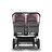 Bugaboo Donkey 3 Twin seat and carrycot pushchair soft pink sun canopy, grey melange fabrics, black base - Thumbnail Slide 3 of 9