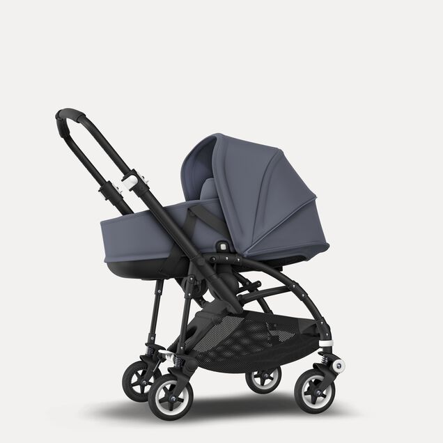 Bugaboo Bee 5 seat and bassinet stroller steel blue sun canopy, steel blue fabrics, black base - Main Image Slide 6 of 6