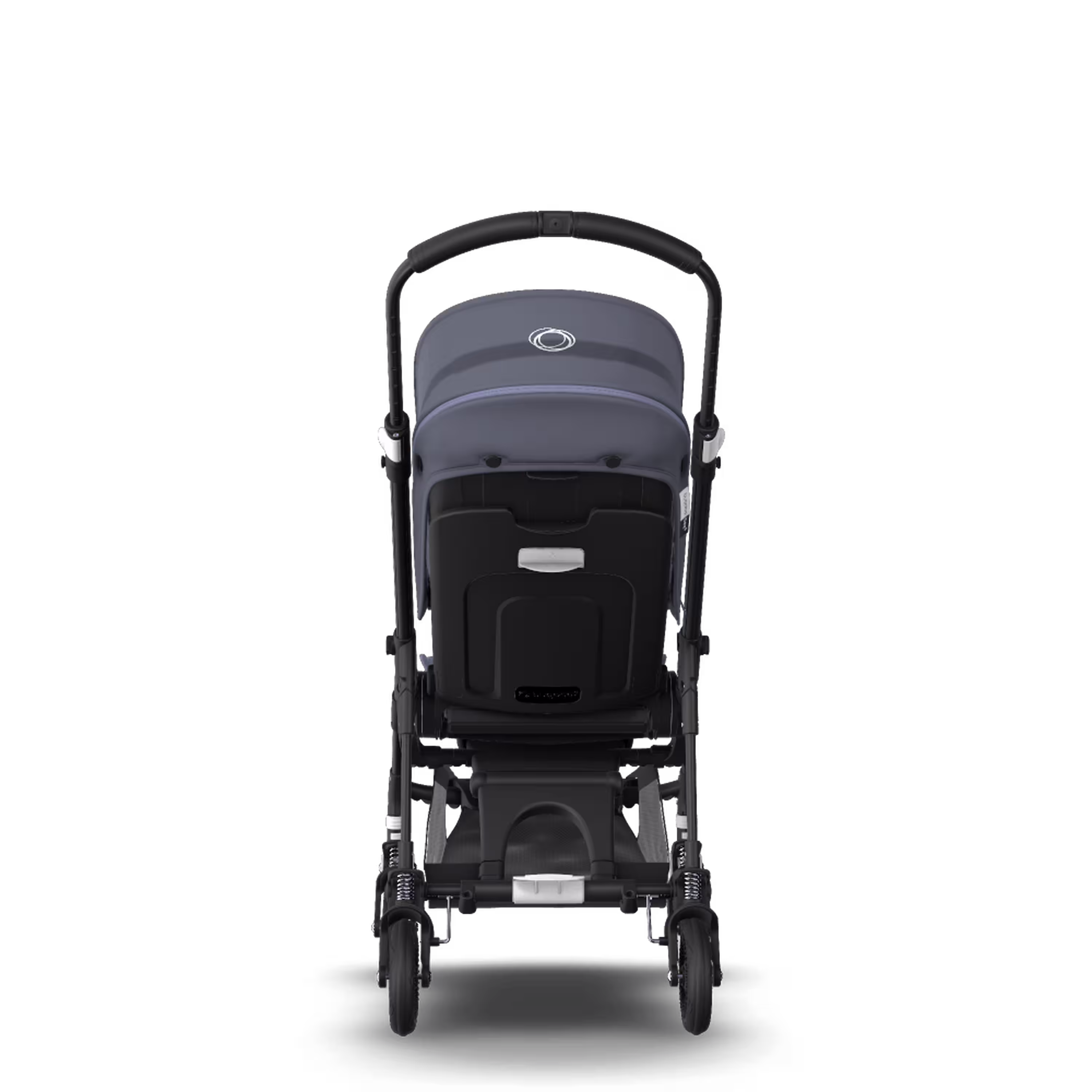 PP Bugaboo Bee 5 seat stroller steel blue sun canopy, blue melange fabrics, black base - Main Modal Image Slide 1 of 6