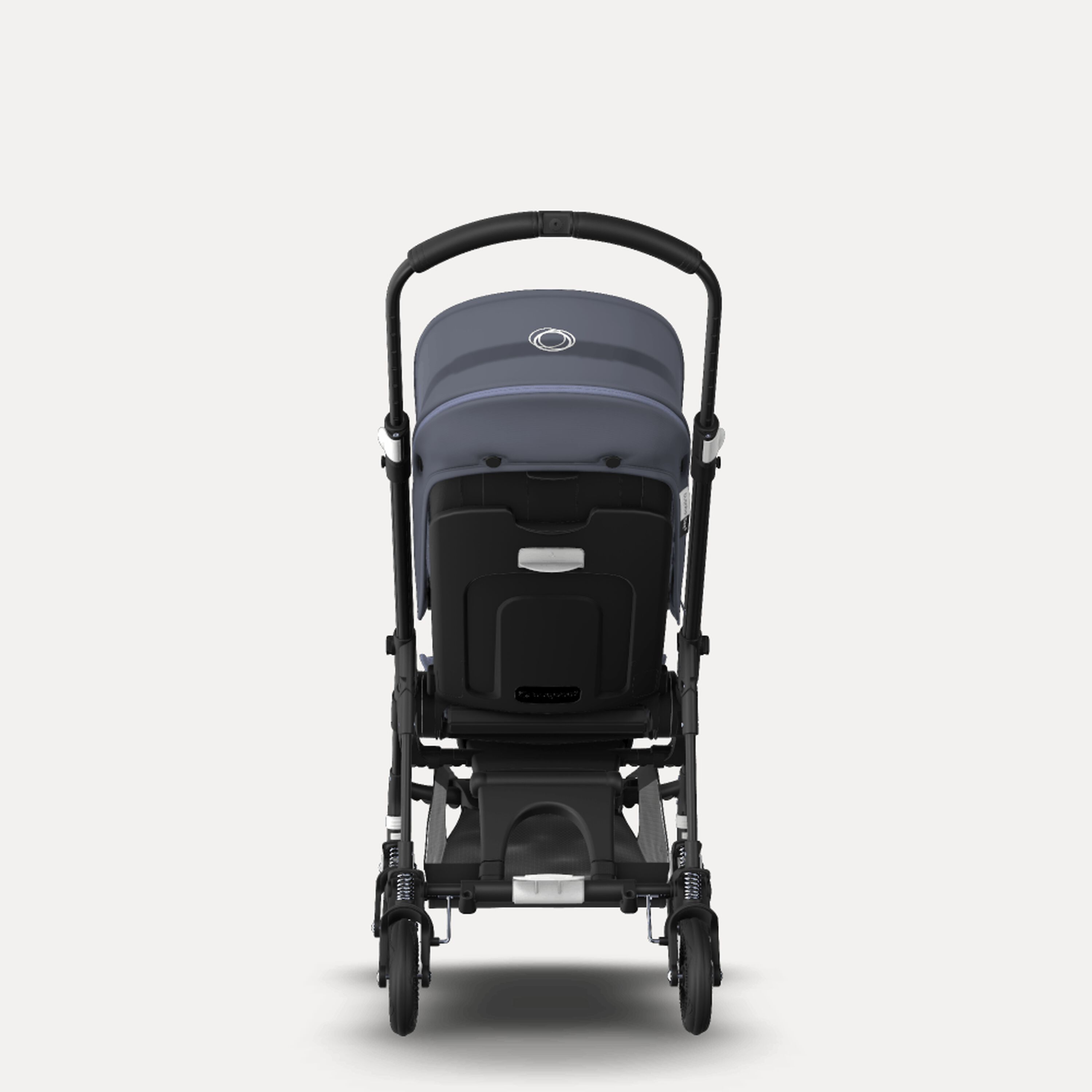 PP Bugaboo Bee 5 seat stroller steel blue sun canopy, blue melange fabrics, black base - Main Modal Image Slide 1 of 6