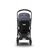 PP Bugaboo Bee 5 seat stroller steel blue sun canopy, blue melange fabrics, black base - Thumbnail Slide 1 of 6