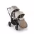 Bugaboo Kangaroo seat-only tandem black base, desert taupe fabrics, desert taupe sun canopy - Thumbnail Slide 12 of 12