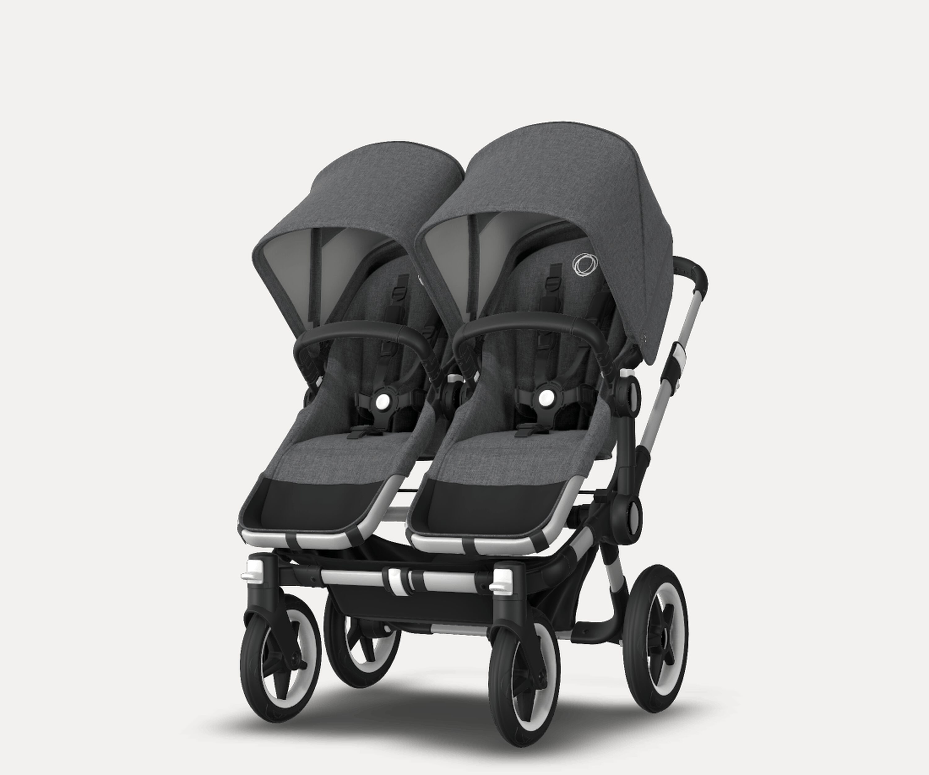 US - Bugaboo D3T stroller bundle aluminum grey melange grey melange - Main Modal Image Slide 4 of 6