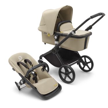 Refurbished Bugaboo Fox Cub complete BLACK/DESERT BEIGE-DESERT BEIGE