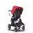 Bugaboo Fox 2 seat and carrycot pushchair red sun canopy, grey melange fabrics, aluminium base - Thumbnail Slide 5 of 10