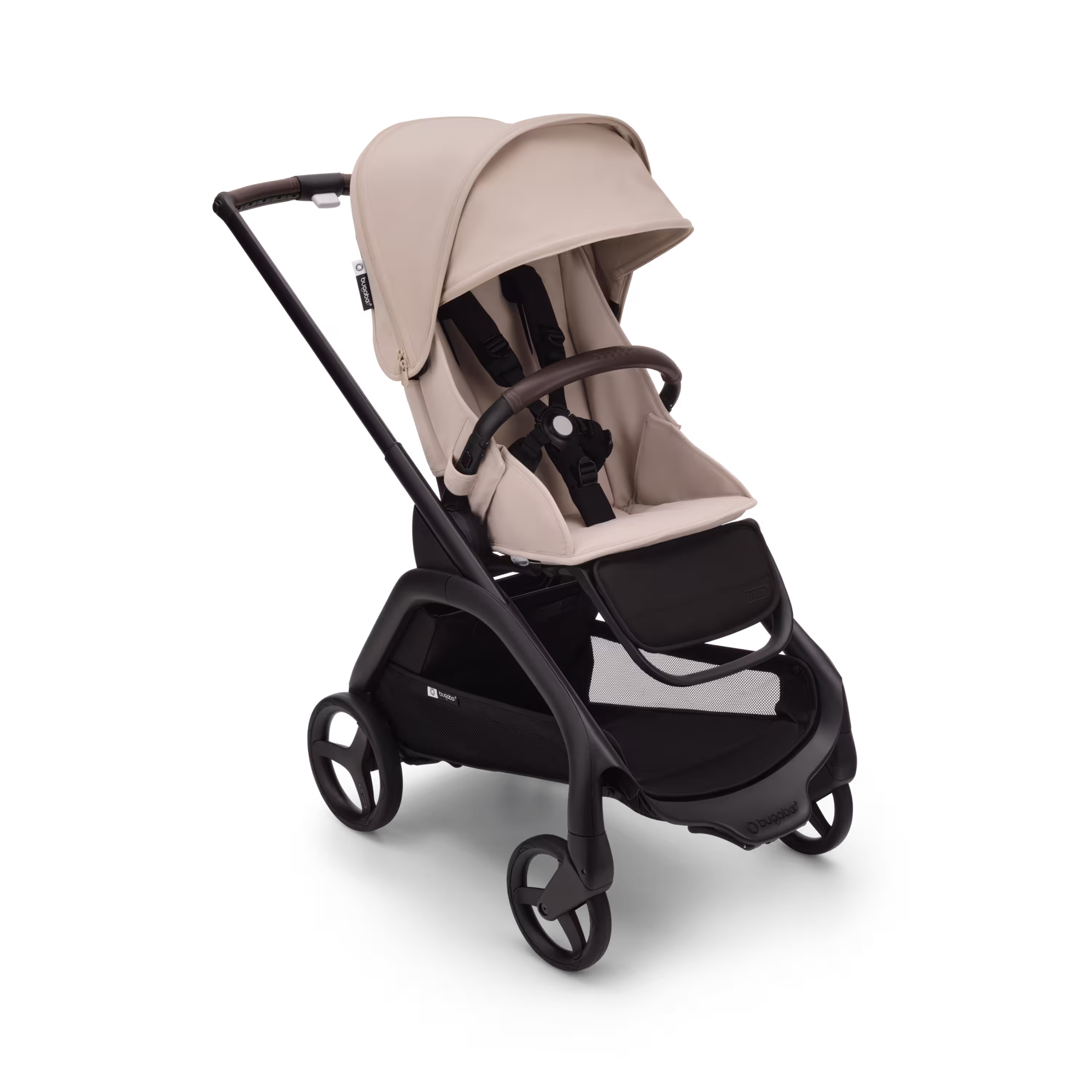 Bugaboo Dragonfly seat pushchair black base, desert taupe fabrics, desert taupe sun canopy - Main Modal Image Slide 2 of 16