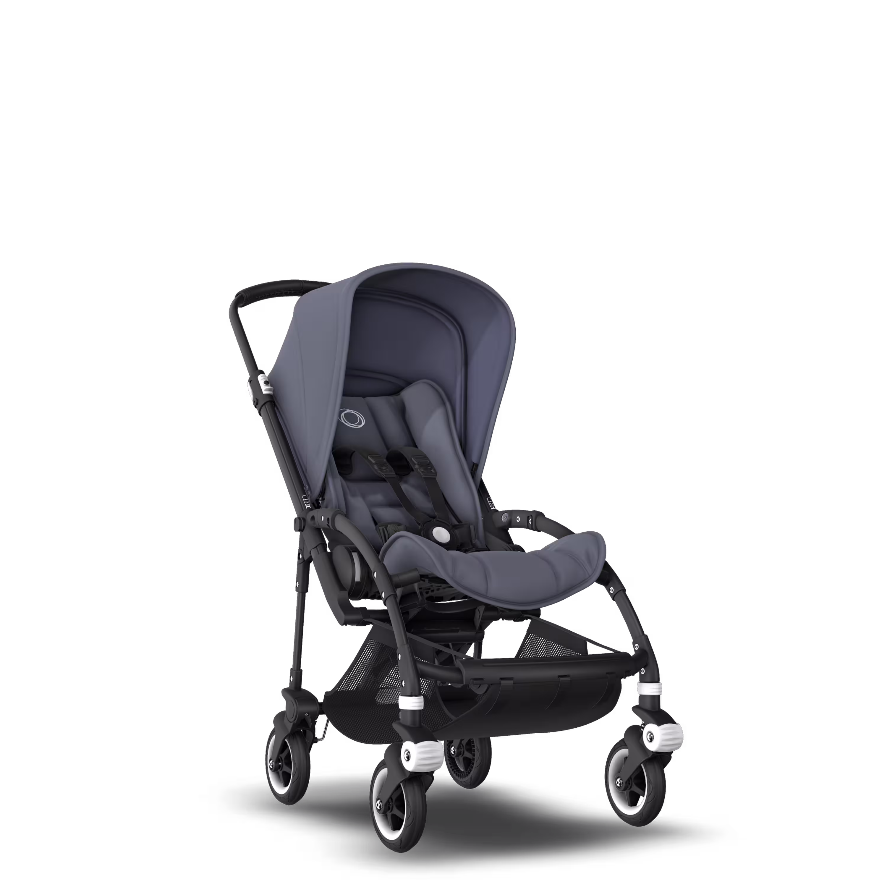 Bugaboo Bee 5 seat stroller steel blue sun canopy, steel blue fabrics, black base - Main Modal Image Slide 1 of 6