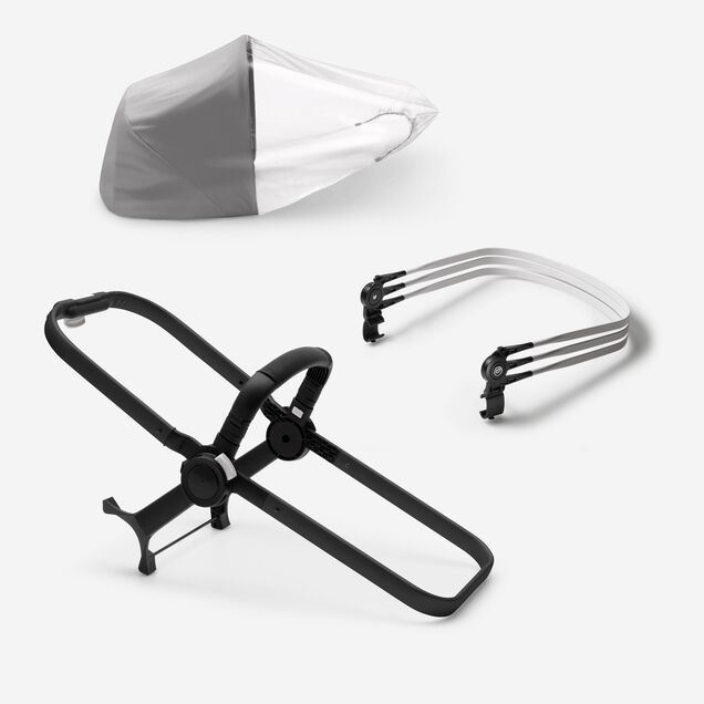 Bugaboo Donkey 3 duo extension set base | Black - Main Image Slide 1 of 1