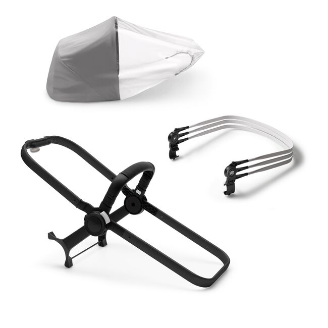 Bugaboo Donkey 3 Duo extension set base Black | Bugaboo
