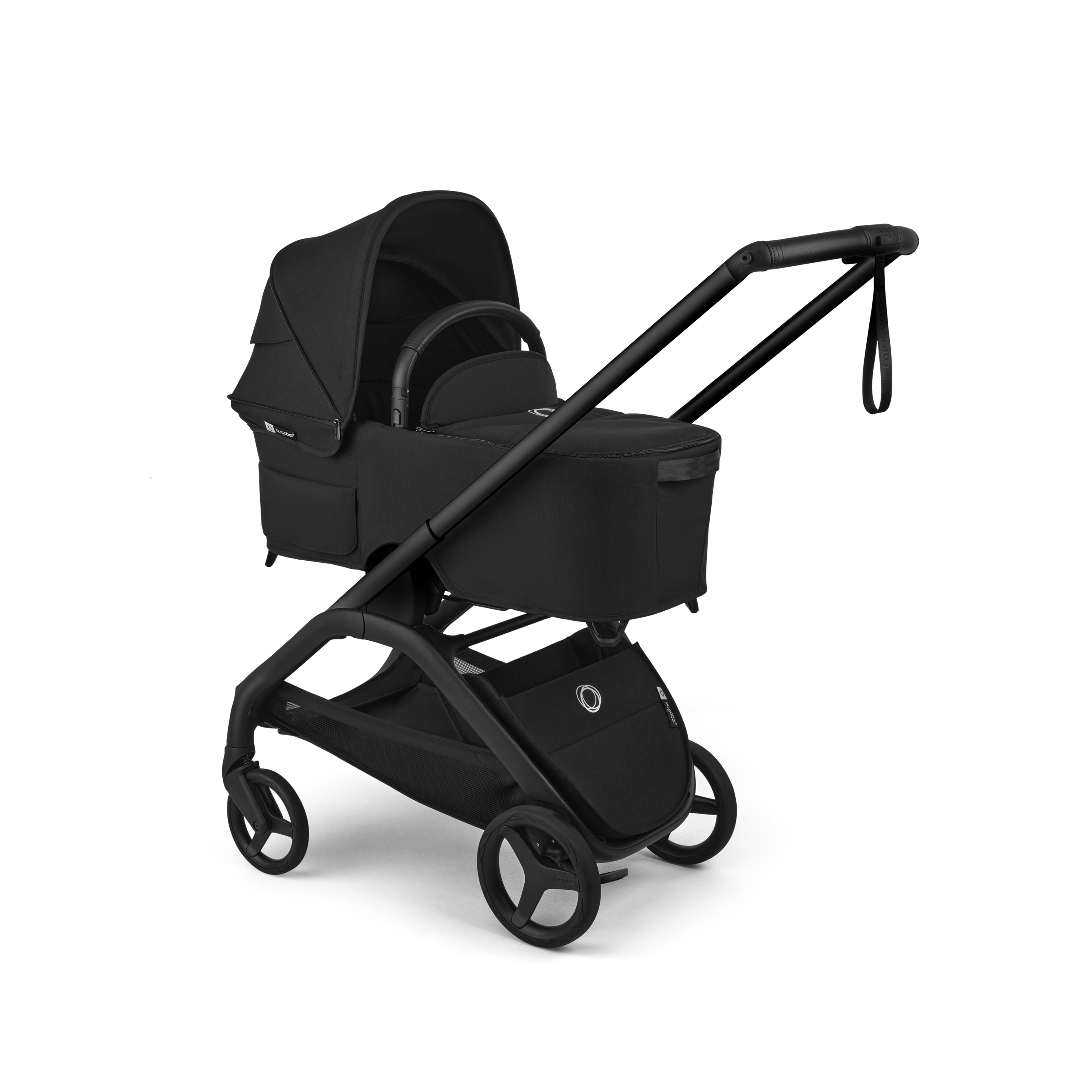 Bugaboo Dragonfly Plus 2-in-1 pushchair black base, heritage black fabrics, heritage black sun canopy - Thumbnail Slide 2 of 11