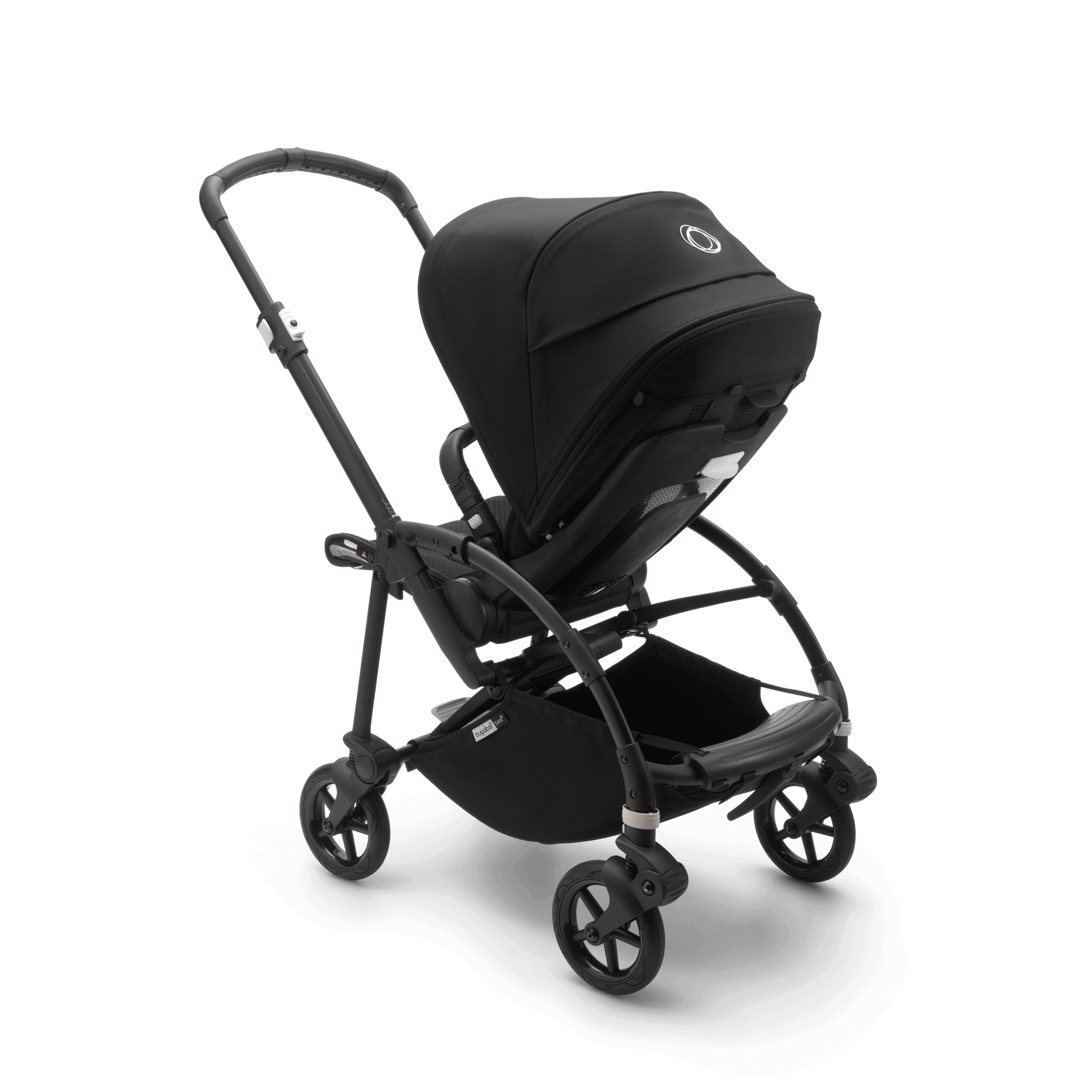 Bugaboo Bee 6 seat and bassinet stroller black sun canopy, black fabrics, black base - Thumbnail Slide 4 van 4