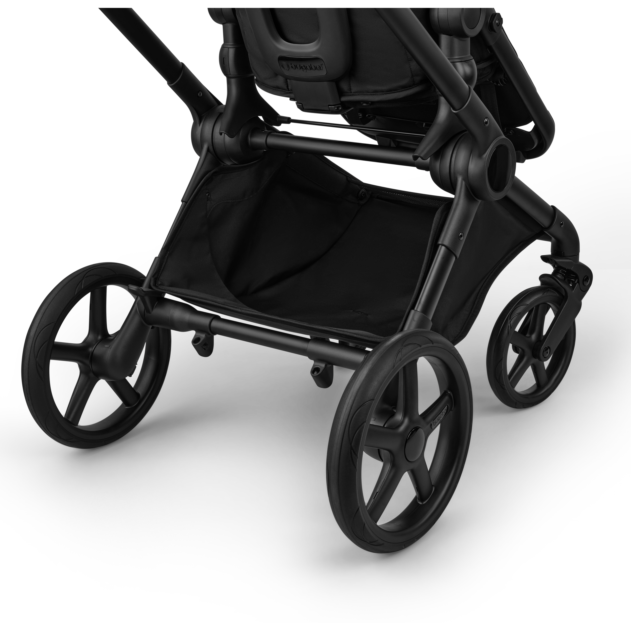 Bugaboo Cub 2-in-1 pram black base, heritage black fabrics, heritage black sun canopy - Thumbnail Slide 5 of 12