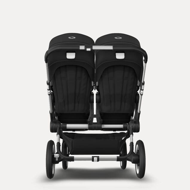 Bugaboo Donkey 3 Twin travel system black sun canopy, black fabrics, aluminium base - Main Image Slide 14 of 15