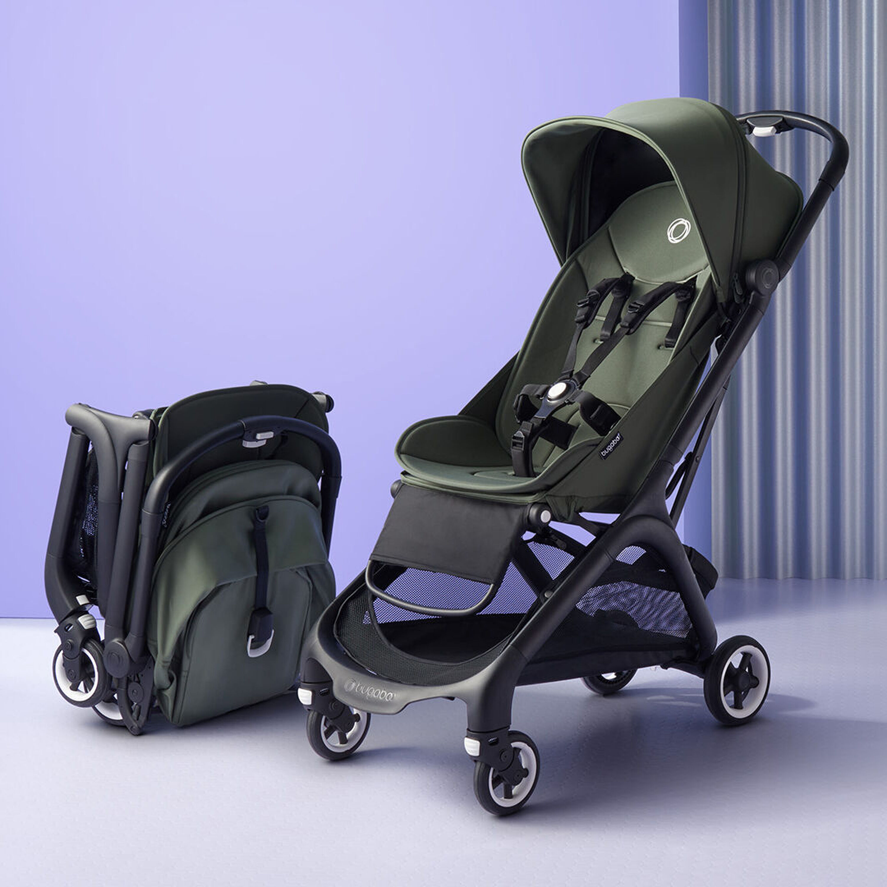 Refurbished Bugaboo Butterfly complete Black/Stormy blue - Stormy blue - Main Modal Image Slide 12 van 18
